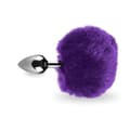 Miniatyrbild 2 av 4: Rosebud rabbit tail plug - LOVE AND VIBES Collection Lila