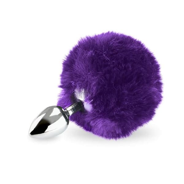 Rosebud rabbit tail plug - LOVE AND VIBES Collection Lila