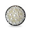Miniatyrbild 4 av 4: Rosebud analplugg med pärlor - Pearl White Diamond Collection