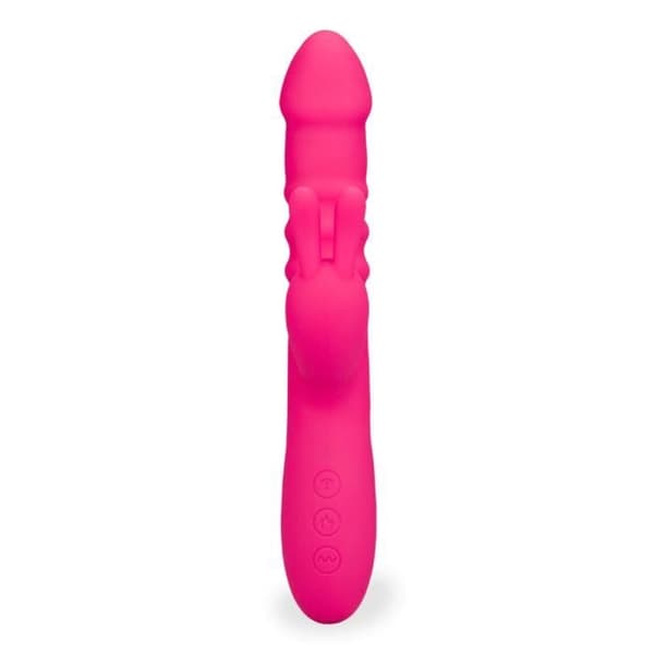 Rabbit vibrator fram och tillbaka och vibrationer Love Zone - LOVE AND VIBES Fuchsia Collection