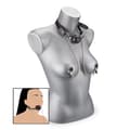 Miniatyrbild 2 av 4: BDSM gag ball med nippelklämmor - LOVE AND VIBES Collection Black