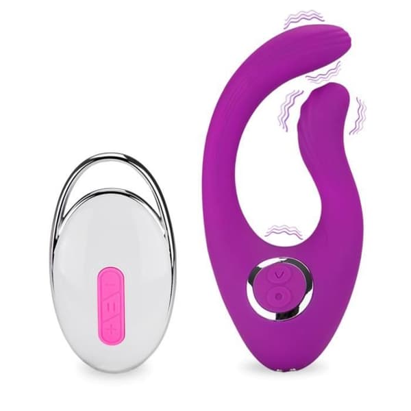 Vibromassör klitoris böjd 12 lägen USB magnetisk - Kollektion Lila