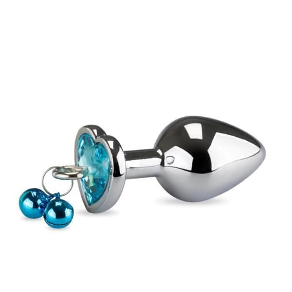 Analsmycken rosebud hjärtaklockor - Diamond Turquoise Collection
