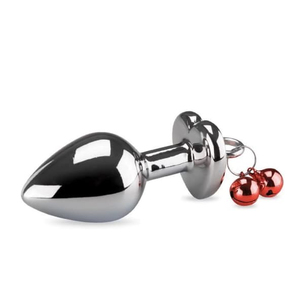 Rosebud analsmycken med hjärtklockor - Diamond Rubis Collection