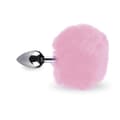 Miniatyrbild 3 av 4: Rosebud rabbit tail plug - LOVE AND VIBES Rose Collection