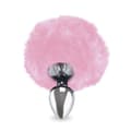 Miniatyrbild 4 av 4: Rosebud rabbit tail plug - LOVE AND VIBES Rose Collection
