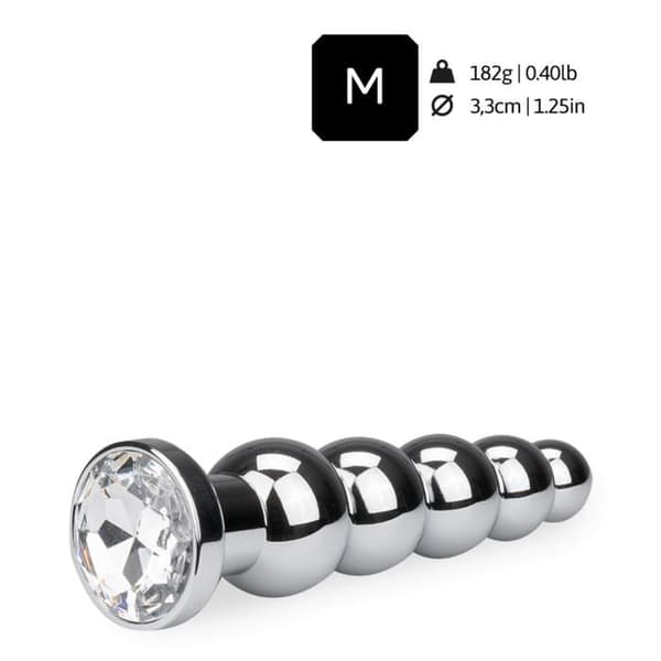 Rosebud anal juvel Diamant Rosenkrans - Diamond Collection