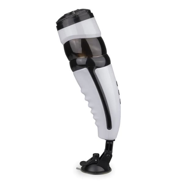 Teleskopisk fram och tillbaka pump onani - Shake-Me Babe White Collection