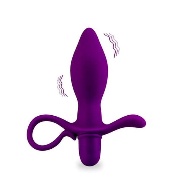 Analplugg - LOVE &amp; VIBES - Elegant design - Mjuk silikon - Vibrerande - 10 vibrationslägen