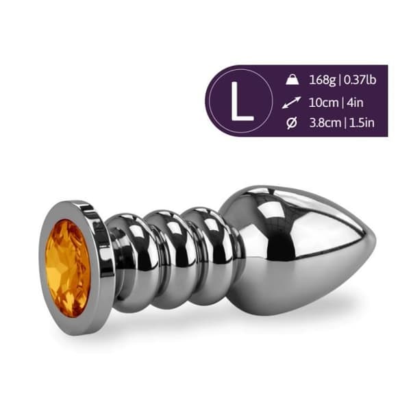 Anal juvel Rosebud Ringed XL-Gold - Diamond Collection