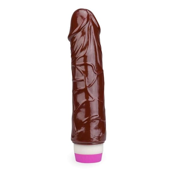 Svart Flexibel Vibrerande Realistisk Dildo