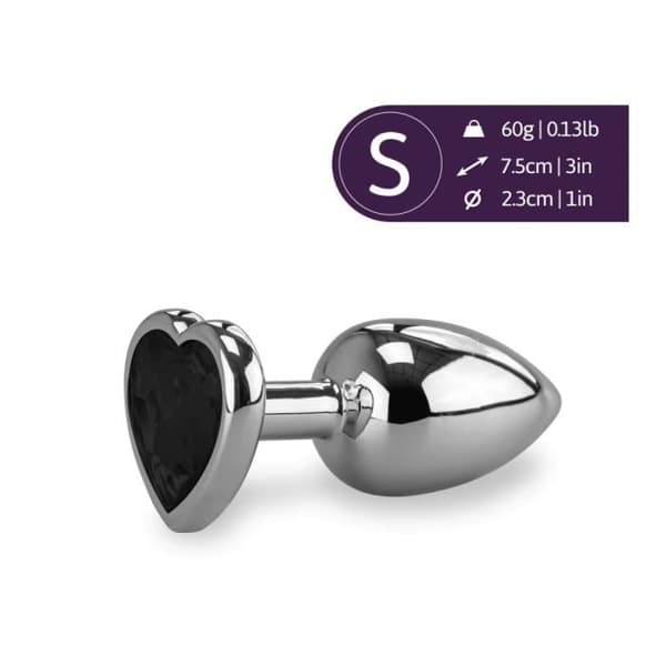 Rosebud Heart Smycken Small-Onyx - Diamond Collection