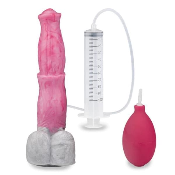 Pegasus hästejakulator sugkopp dildo - LOVE AND VIBES Collection Pink