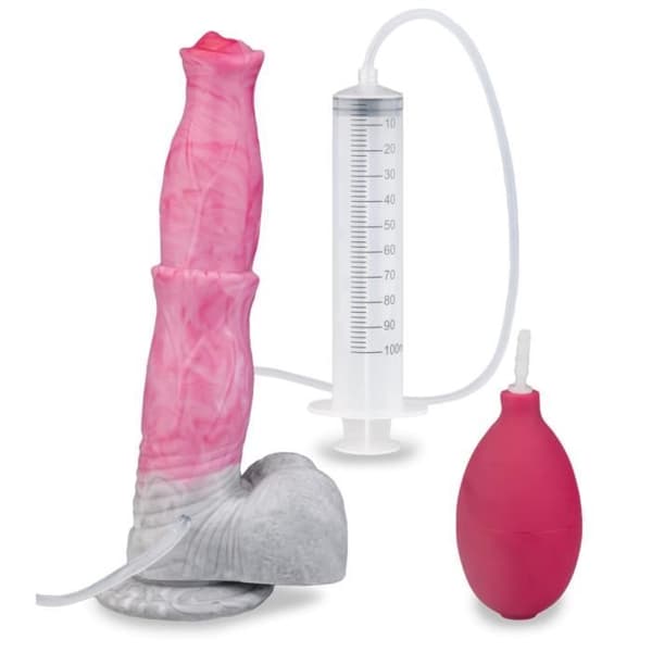 Pegasus hästejakulator sugkopp dildo - LOVE AND VIBES Collection Pink