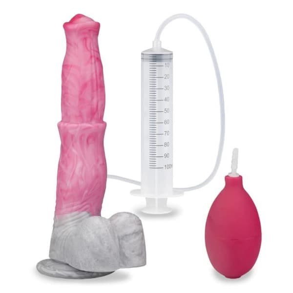 Pegasus hästejakulator sugkopp dildo - LOVE AND VIBES Collection Pink