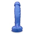 Miniatyrbild 2 av 4: Wyatt medicinsk silikon sugkopp dildo - LOVE AND VIBES Metallic Blue Collection
