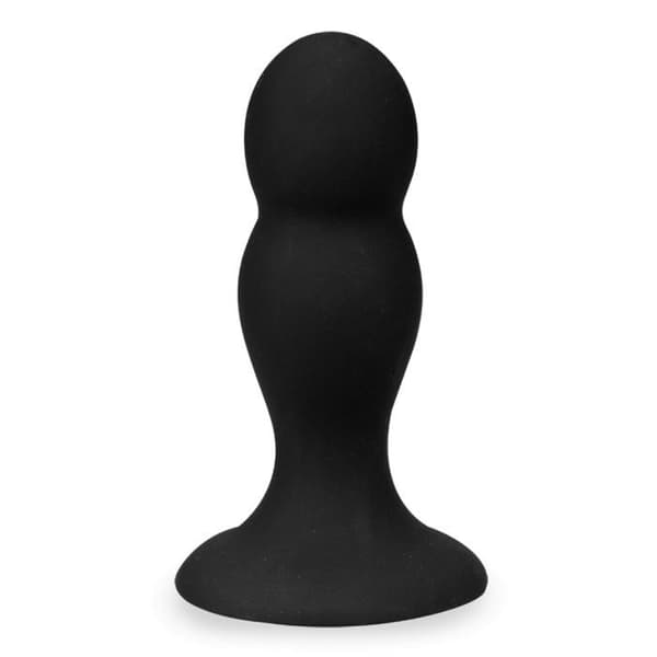 Plug anal ventouse 2 bollar Mally - Kollektion KÄRLEK OCH VIBRATIONER Svart