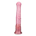 Miniatyrbild 3 av 4: Silikondildo med hästsugkopp - LOVE AND VIBES Pink Collection