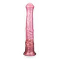 Miniatyrbild 2 av 4: Silikondildo med hästsugkopp - LOVE AND VIBES Pink Collection