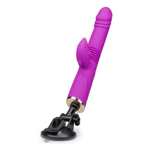 Vibro fram och tillbaka kaninvibrator med flip sugkopp - LOVE AND VIBES Collection Lila