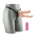 Miniatyrbild 1 av 3: Dubbel vibrerande Strap-on Dildo