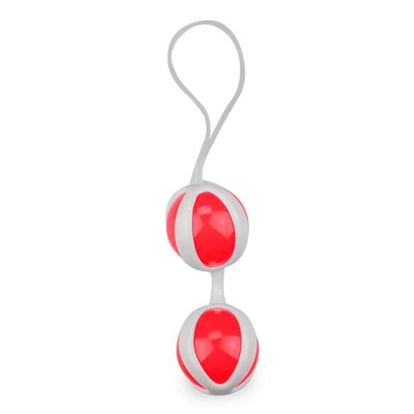 Asteroid-Red Geisha Balls - LOVE &amp; VIBES - Vibration av insatta bollar - Röd - Vuxen - Slidan