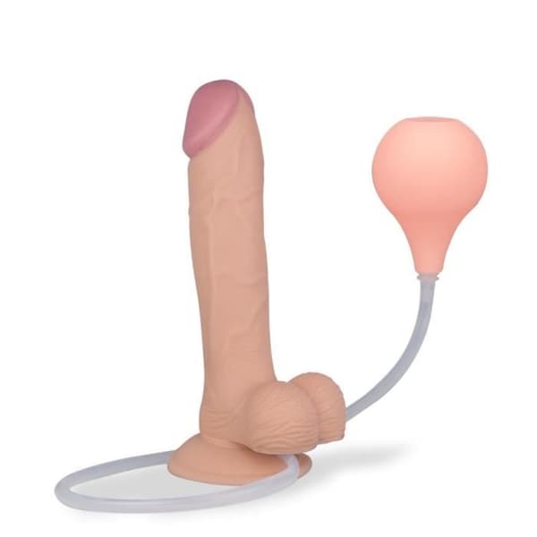 Realistisk ejakulatorisk sugkoppsdildo 23,0 cm - LOVE AND VIBES Light Skin Collection