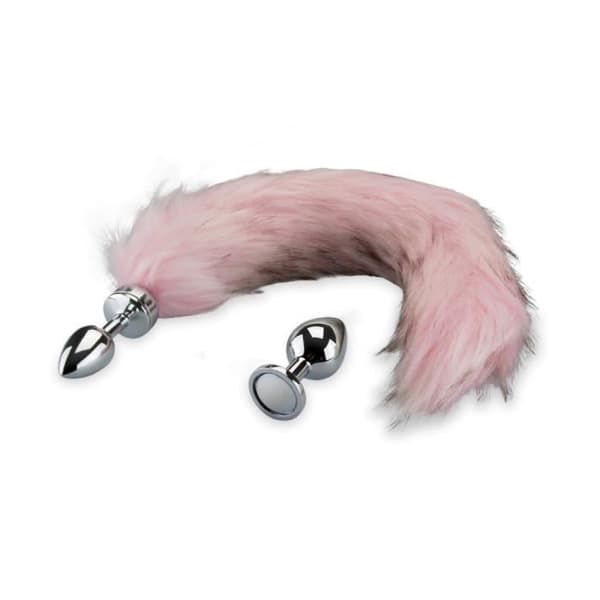 Fox tail 2 rosebud analplugg - Diamond Rose Collection