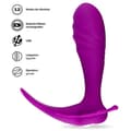 Miniatyrbild 3 av 4: USB magnetiska fjärilsvibratortrosor 12 lägen - Orgasmic Violet Collection