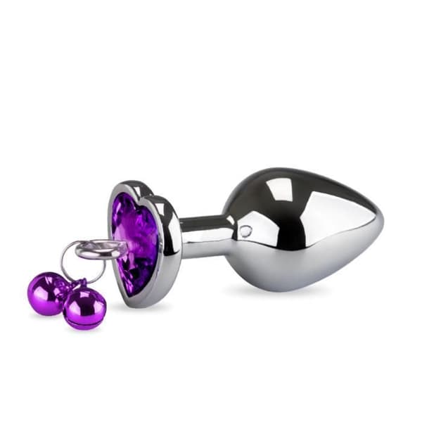 Analsmycken rosebud hjärtaklockor - Diamond Amethyst Collection