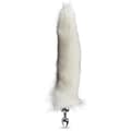 Miniatyrbild 2 av 4: Fox tail 2 rosebud analplugg - White Diamond Collection