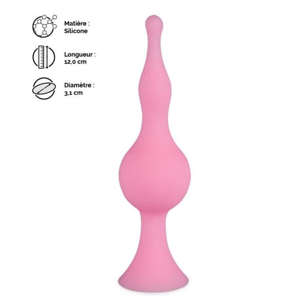 Blob sugkopp anal plugg - Pink Plug and Play Collection