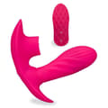 Miniatyrbild 3 av 4: Speciella vibrerande trosor för cunnilingus och uppvärmd dildo - LOVE AND VIBES Pink Collection