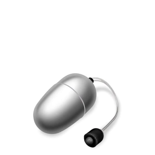 Wiggle Vibrating Egg - M - EggXiting Silver Collection