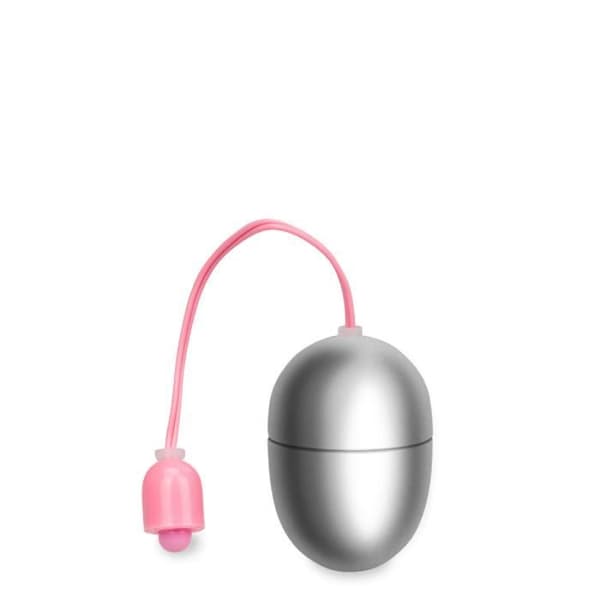 Wiggle Vibrating Egg - S - EggXiting Silver Collection