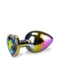Miniatyrbild 1 av 3: Rainbow heart rosebud anal juvel M - LOVE AND VIBES Collection Multicolor