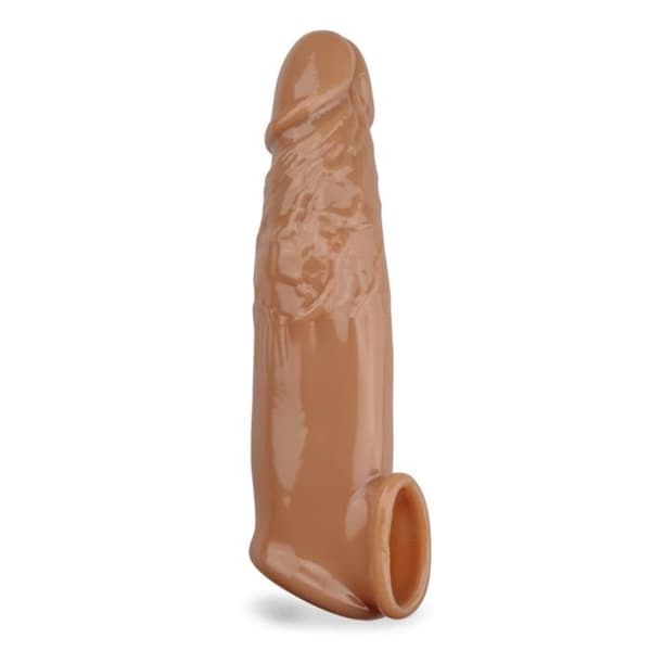 Peniskåpa - KÄRLEK OCH VIBBAR - Connor - 5,0 cm förlängning - Testikelring - Deformera TPE