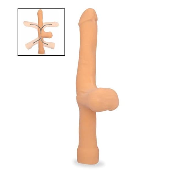 Leddildo med Harry-handtag - LOVE AND VIBES Light Skin Collection