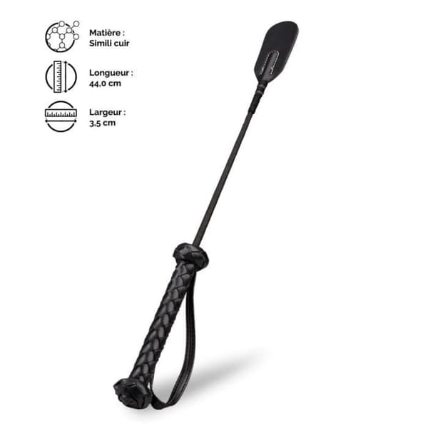 BDSM Flutter Whip - LOVE AND VIBES Collection Svart