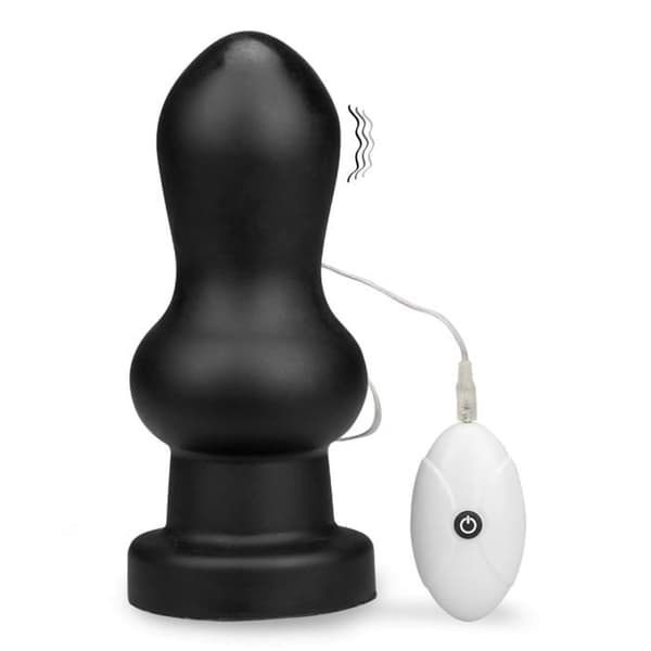 Harlem vibrerande sugkopp analplugg - LOVE AND VIBES Collection Svart