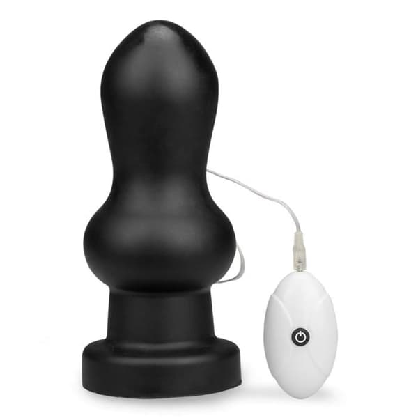 Harlem vibrerande sugkopp analplugg - LOVE AND VIBES Collection Svart