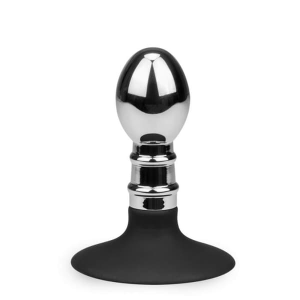 Ballongsugkopp analplugg - LOVE AND VIBES S Collection Chrome Steel