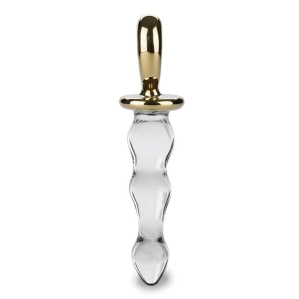 Golden Heart Glass Dildo - LOVE AND VIBES Collection