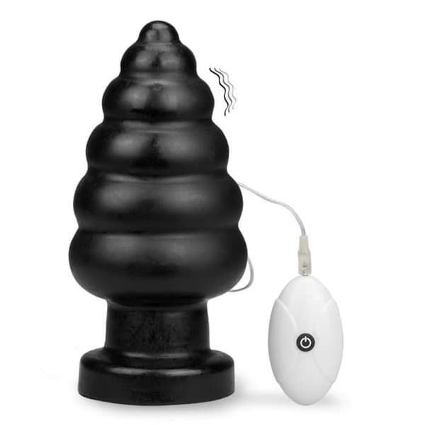 Ascender vibrerande analplugg med sugkopp - LOVE AND VIBES Collection Black