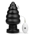 Miniatyrbild 2 av 4: Ascender vibrerande analplugg med sugkopp - LOVE AND VIBES Collection Black