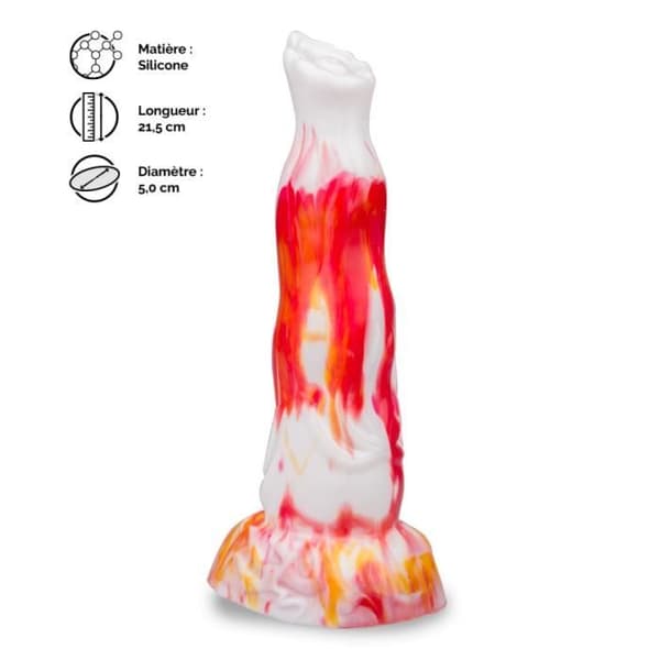 Phoenix mytiska varelse sugkoppsdildo - LOVE AND VIBES Flame Collection