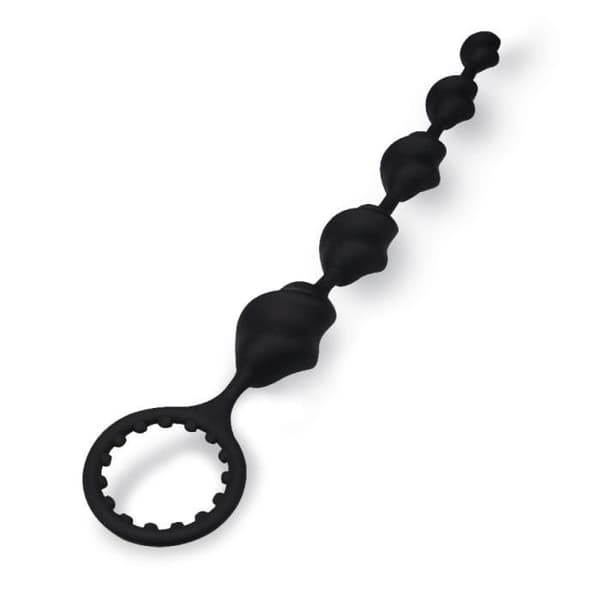 Lala rosenkrans analplugg och cockring - Black Plug and Play Collection
