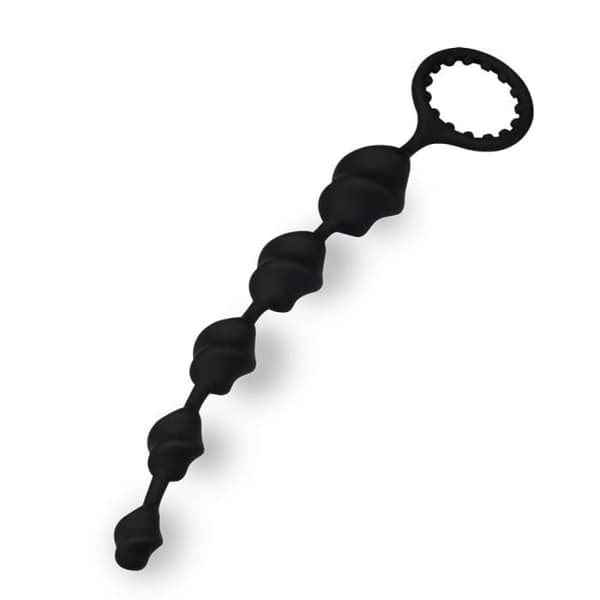 Lala rosenkrans analplugg och cockring - Black Plug and Play Collection