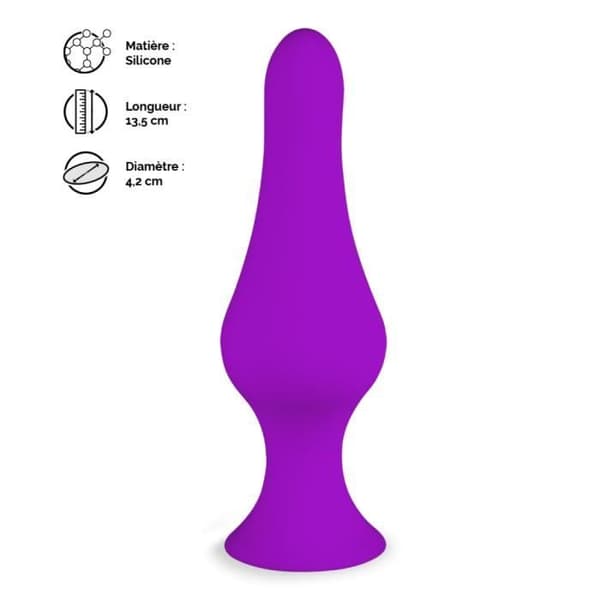 Flame sugkopp anal plugg - Plug and Play Collection Lila