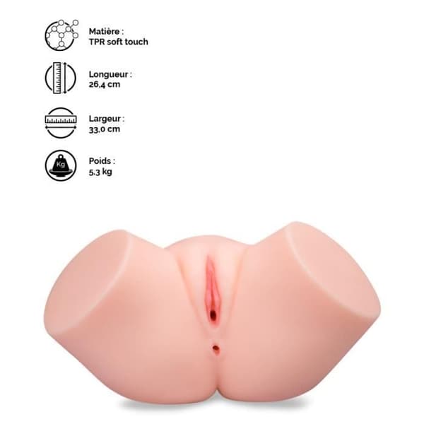 Rumpa anus slidan realistisk hudstruktur 5,3 kg Barbara - LOVE AND VIBES Collection